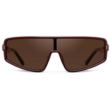 Black Cherry Red / Dark Brown Lens